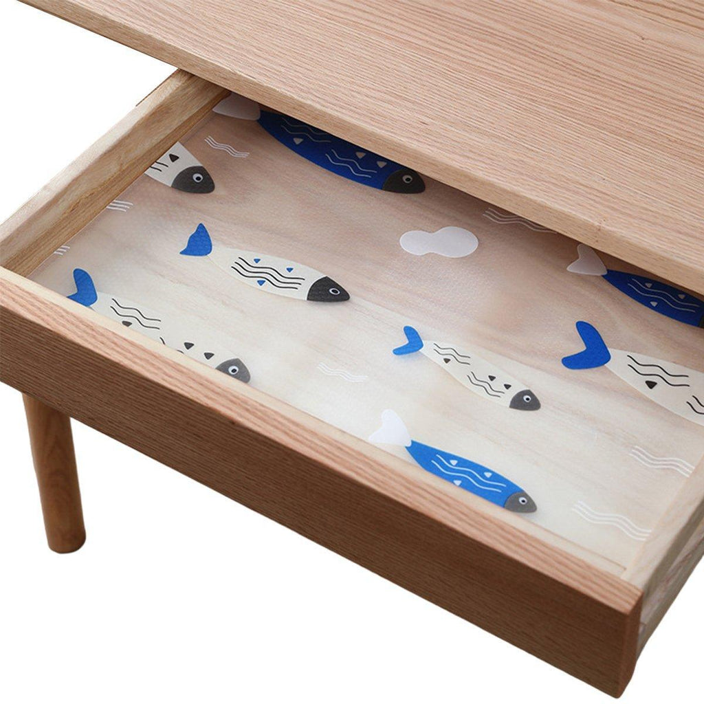 Household Drawer Liner Paper Wardrobe Dustproof Cabinet Mat Grease Proof Mat - Leaf