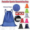 Backpack Sport Pack String Tote Gym Bag Cinch Sack School Drawstring Capacity - Blue