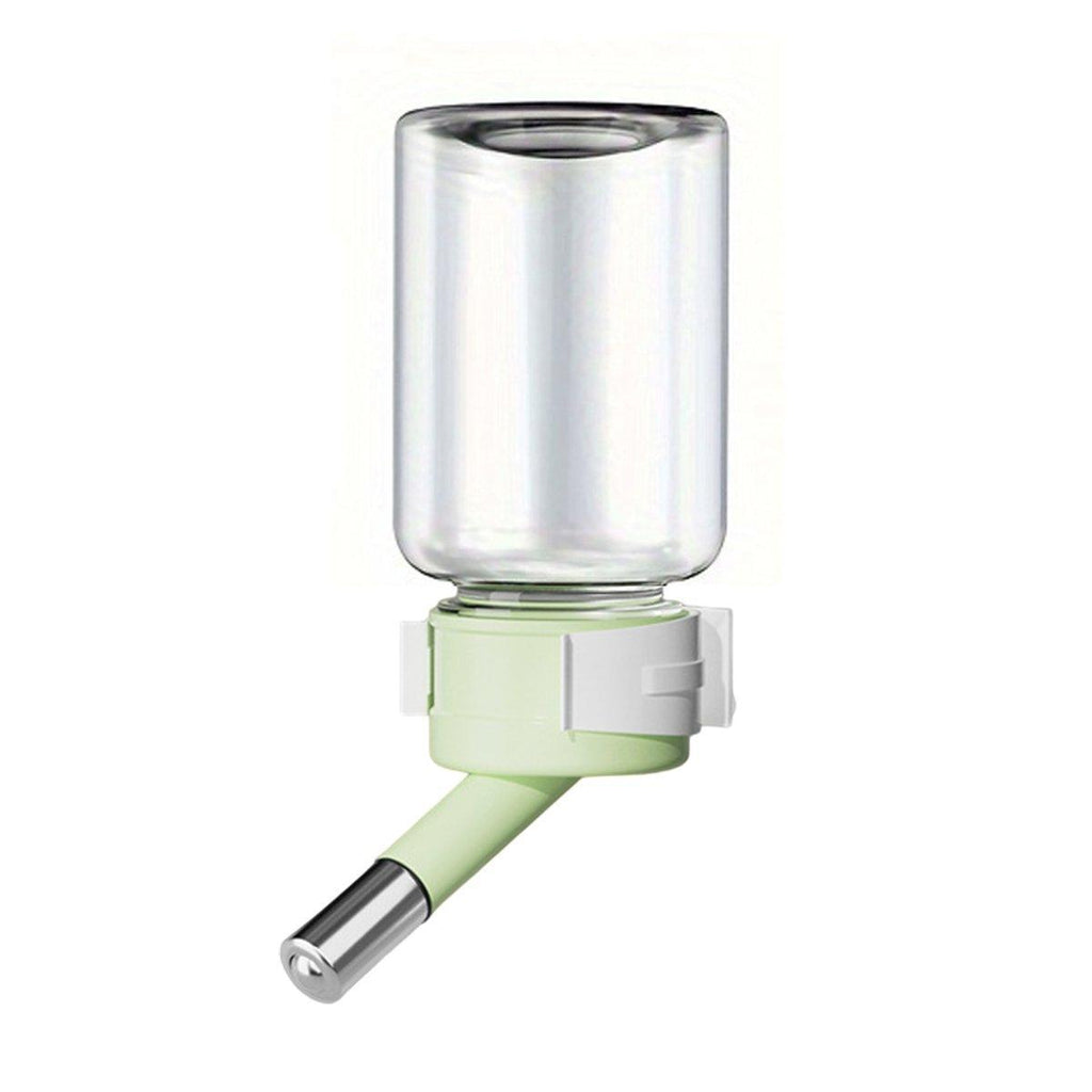Pet Water Bottle for Hamster Guinea Pig Rabbit Vacuum Drinking Feeder Kettle - 80ml-Green