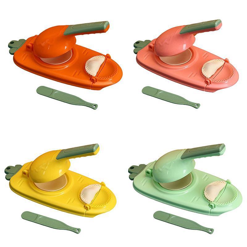 2in1 Dumpling Skin Chapati Maker Press Machine Wrapper Mould Handle Tools Pastry - Turquoise