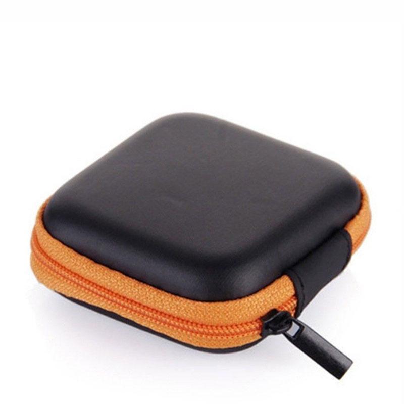 Portable Hard Case Pouch Storage Bag For Earphone Headphone Earbuds Cable - Blue