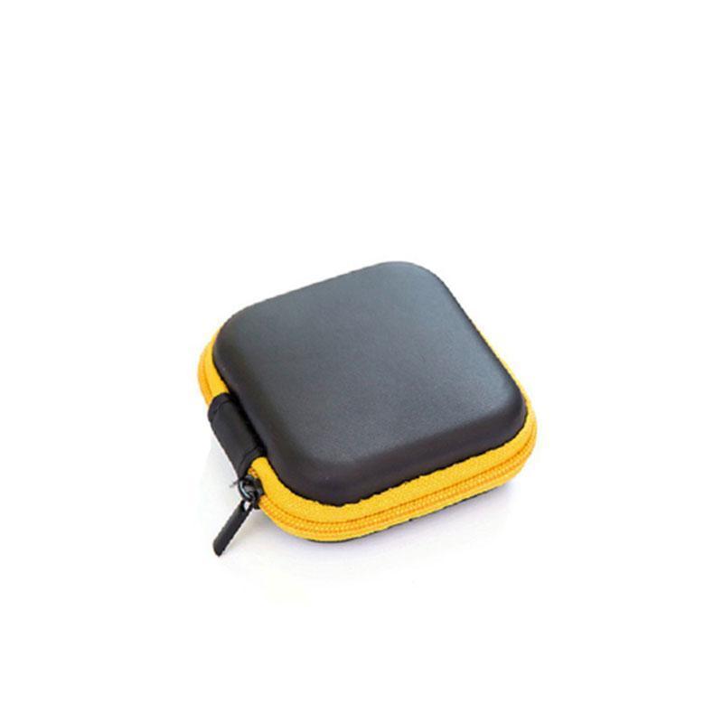 Portable Hard Case Pouch Storage Bag For Earphone Headphone Earbuds Cable - Blue
