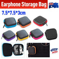 Portable Hard Case Pouch Storage Bag For Earphone Headphone Earbuds Cable - Yellow