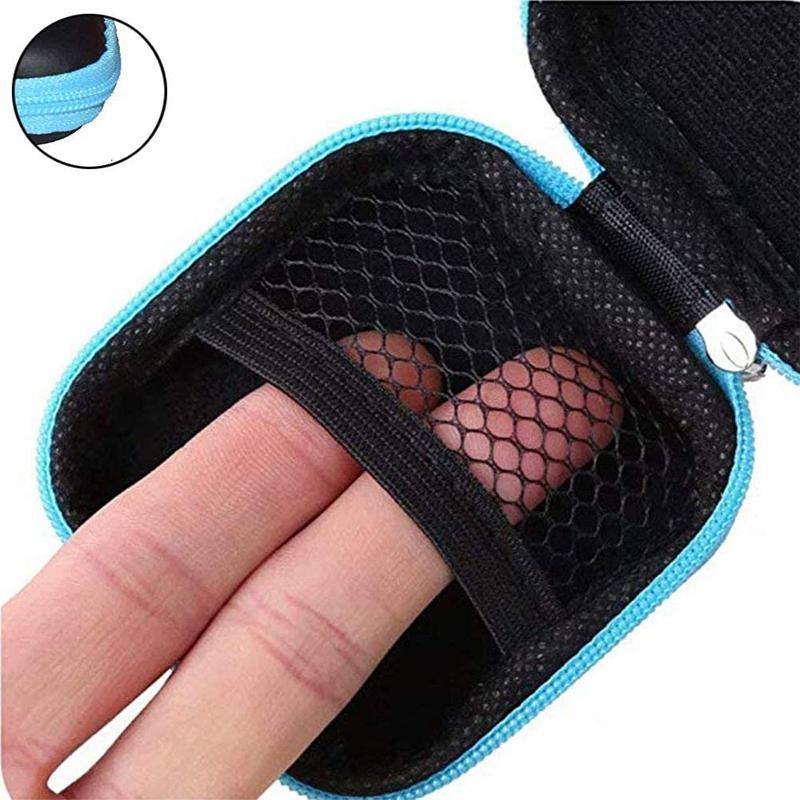 Portable Hard Case Pouch Storage Bag For Earphone Headphone Earbuds Cable - Yellow