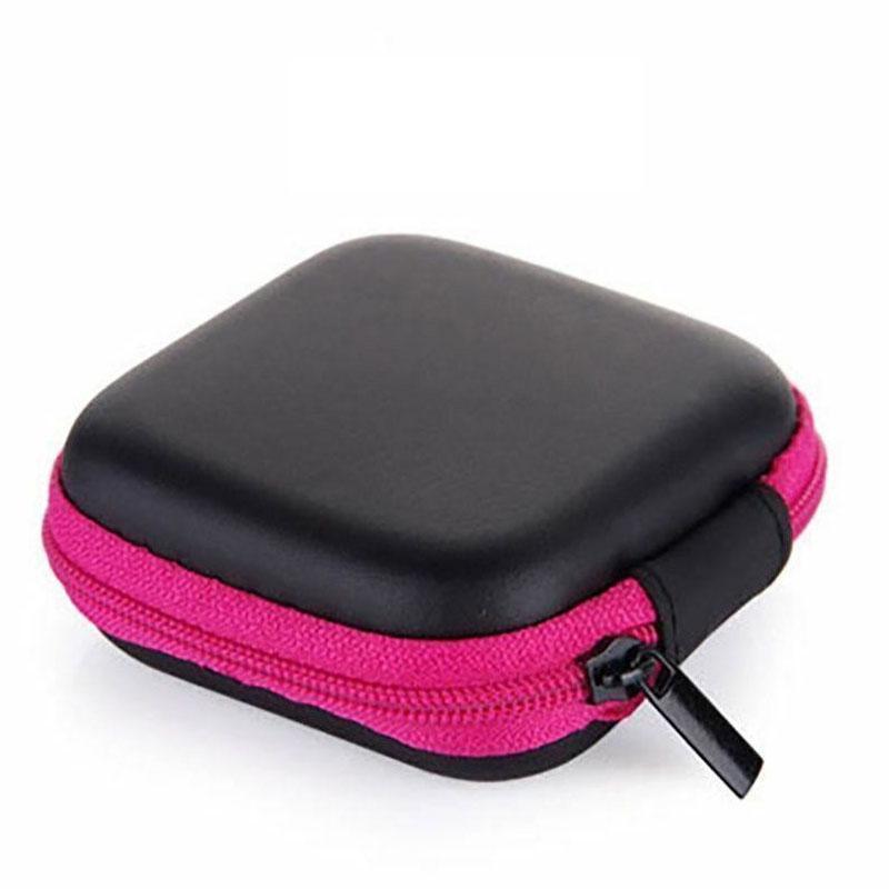 Portable Hard Case Pouch Storage Bag For Earphone Headphone Earbuds Cable - Yellow