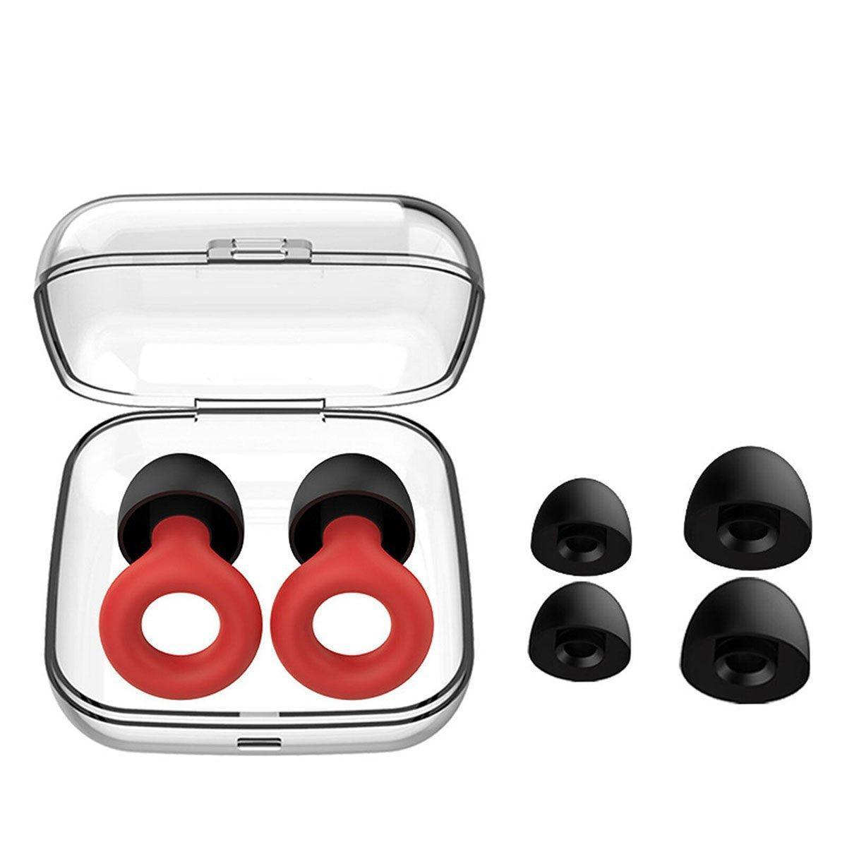 Anti-Noise Sleep Soundproof Earplugs Comfortable Foam Ear Plugs for Sleeping - Black