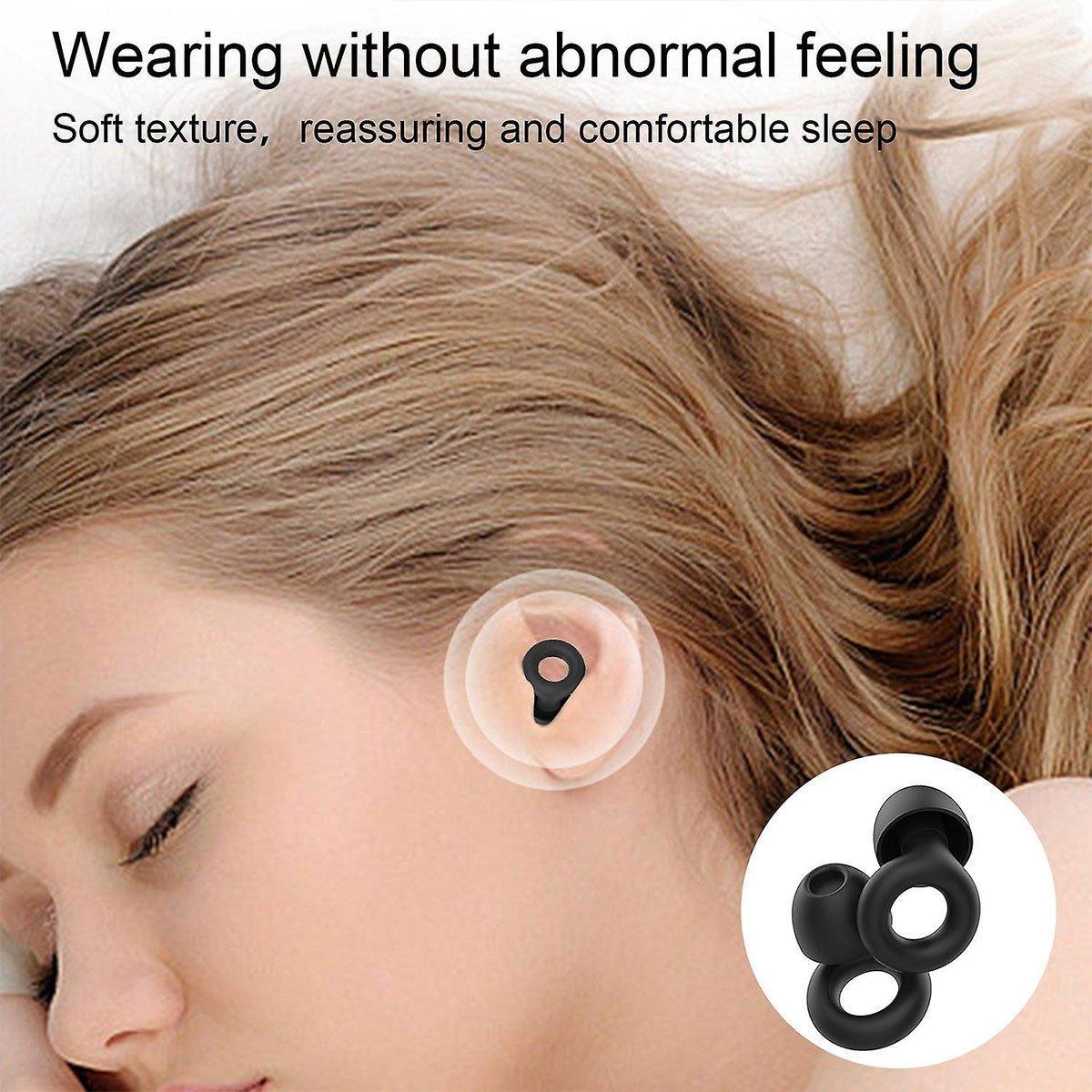 Anti-Noise Sleep Soundproof Earplugs Comfortable Foam Ear Plugs for Sleeping - White