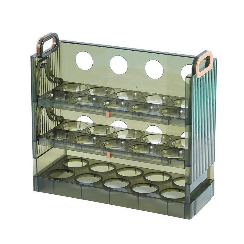 Refrigerator Egg Organizer Side Door Storage Tray Egg Carton Holder Kitchen Box