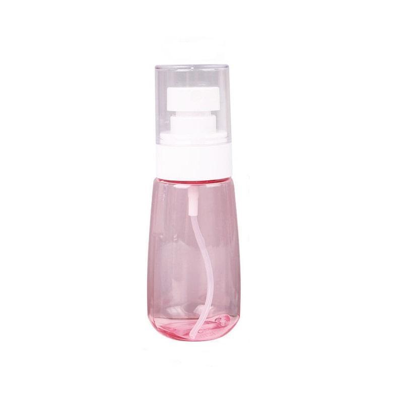 10pcs Portable Travel Emulsion Dispenser Bottle Press Pump Refillable Containers - Clear-100ml