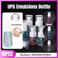 10pcs Portable Travel Emulsion Dispenser Bottle Press Pump Refillable Containers - Pink-30ml