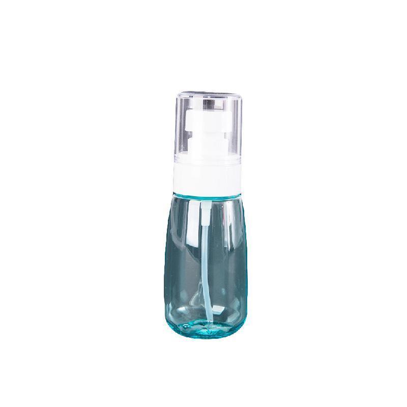 10pcs Portable Travel Emulsion Dispenser Bottle Press Pump Refillable Containers - Blue-60ml