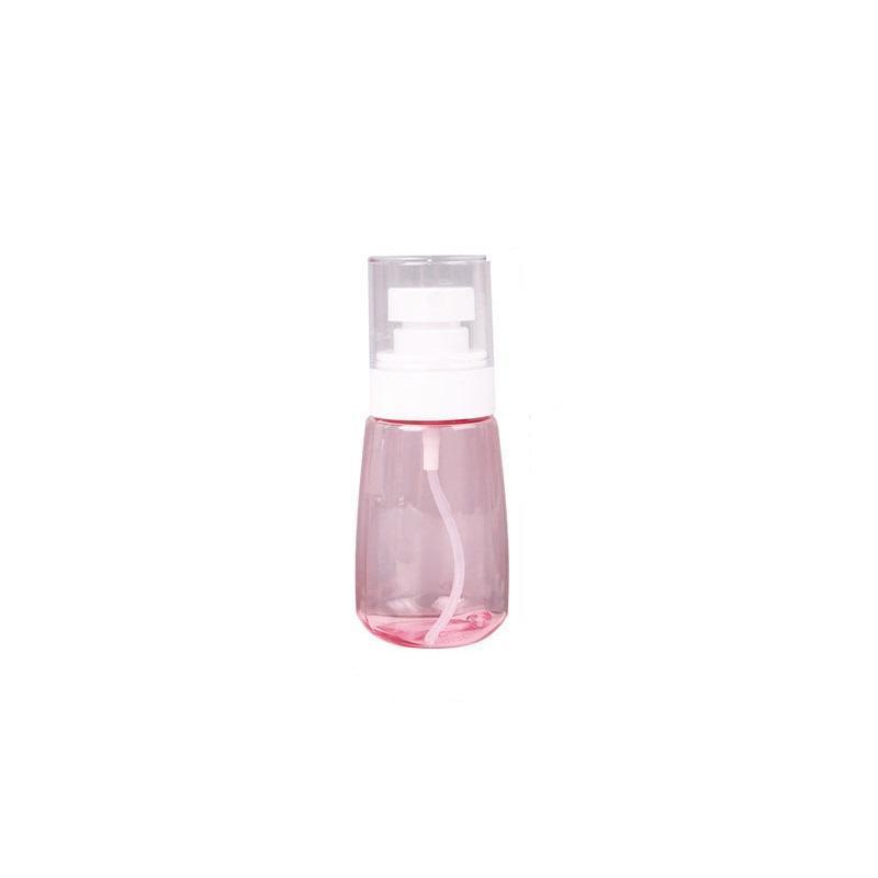 10pcs Portable Travel Emulsion Dispenser Bottle Press Pump Refillable Containers - Clear-60ml