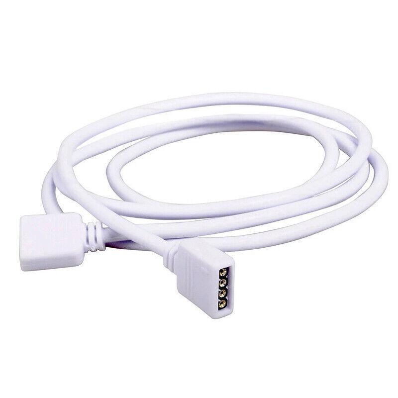 1-10M White LED RGB Light Strip Extension Cord Cable Lead Connector 4 Pin - 2M
