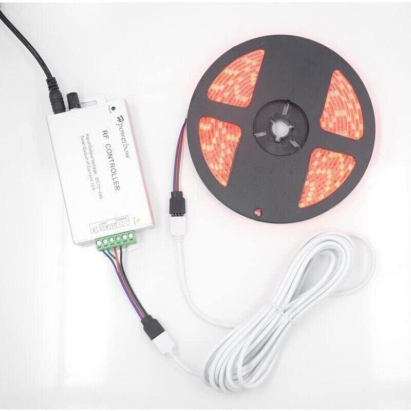1-10M White LED RGB Light Strip Extension Cord Cable Lead Connector 4 Pin - 3M