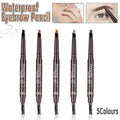Waterproof Eyebrow Pencil Eye Brow Eyeliner Pen With Brush Makeup Cosmetic Tool - Black