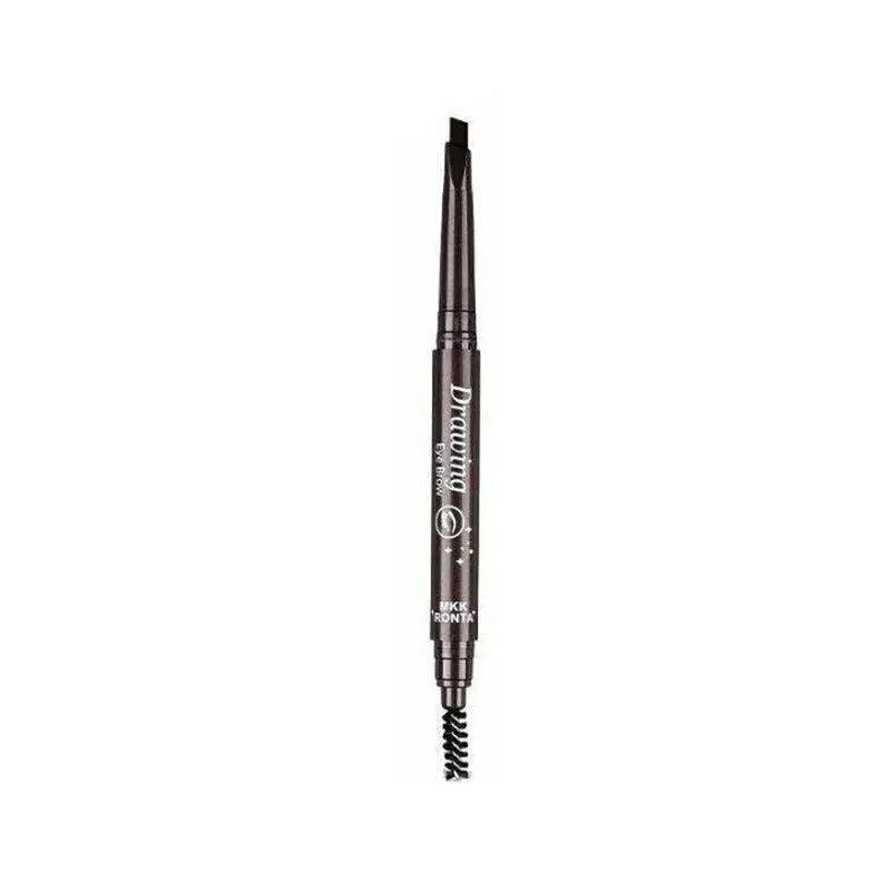 Waterproof Eyebrow Pencil Eye Brow Eyeliner Pen With Brush Makeup Cosmetic Tool - Black