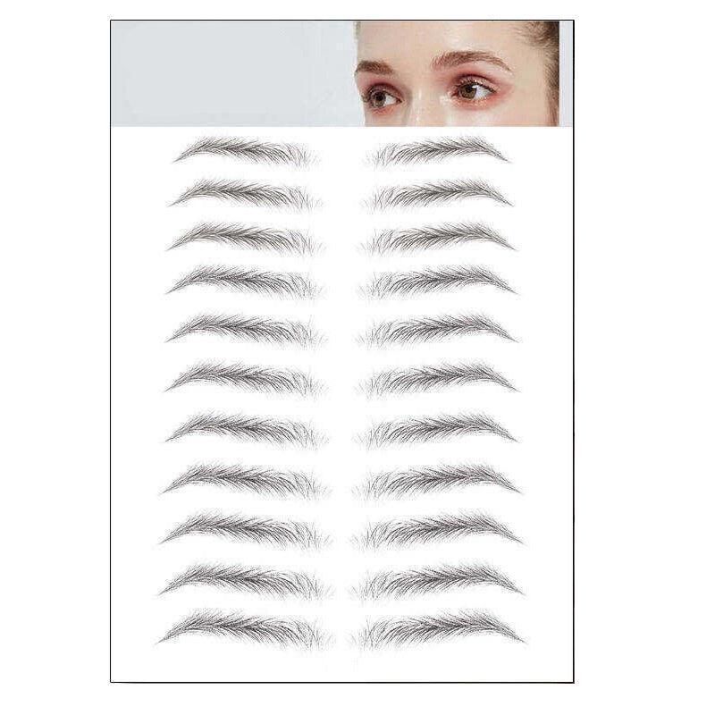 3D Waterproof Eyebrow Tattoo Sticker Hair-Like Natural Brows for Sparse Eyebrows - E10