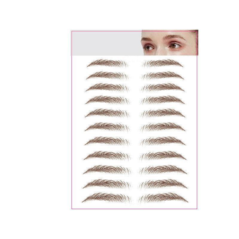 3D Waterproof Eyebrow Tattoo Sticker Hair-Like Natural Brows for Sparse Eyebrows - E13