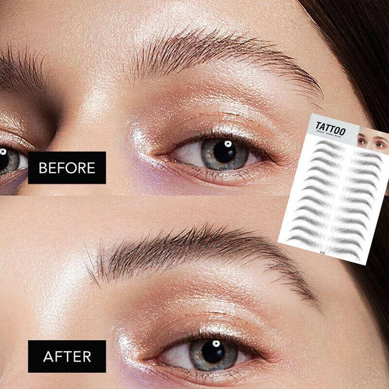 3D Waterproof Eyebrow Tattoo Sticker Hair-Like Natural Brows for Sparse Eyebrows - E17