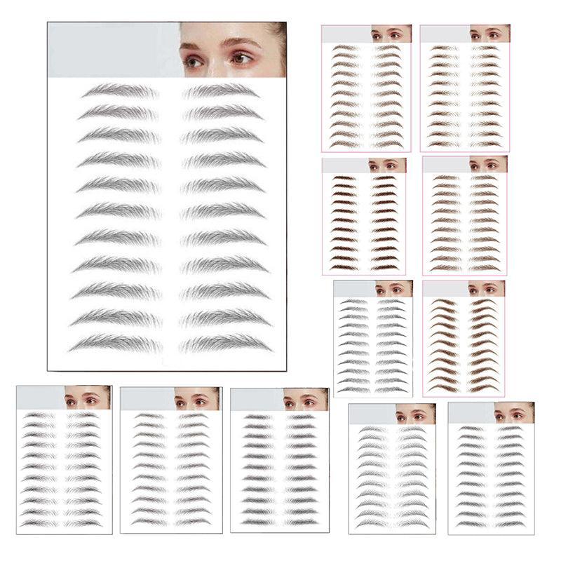 3D Waterproof Eyebrow Tattoo Sticker Hair-Like Natural Brows for Sparse Eyebrows - JY10