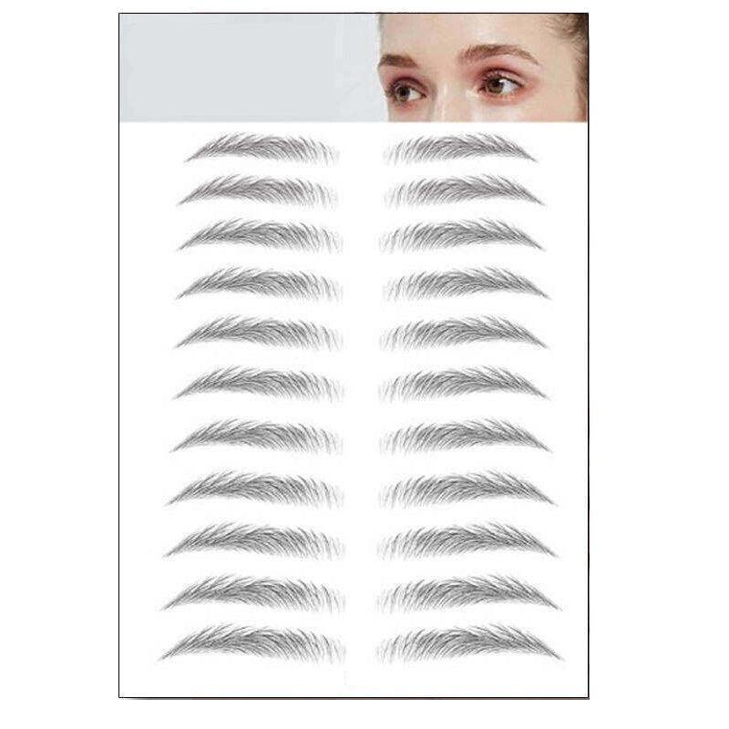 3D Waterproof Eyebrow Tattoo Sticker Hair-Like Natural Brows for Sparse Eyebrows - JY10