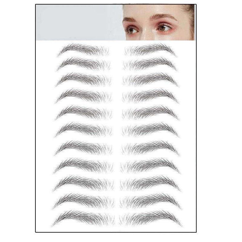 3D Waterproof Eyebrow Tattoo Sticker Hair-Like Natural Brows for Sparse Eyebrows - JY10