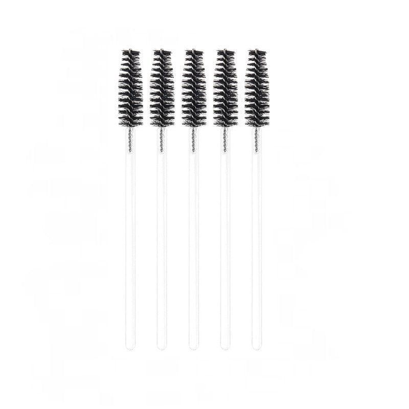 50X Disposable Mascara Wands Eyelash Brushes Applicator Lash Extension Brush - Purple+Clear