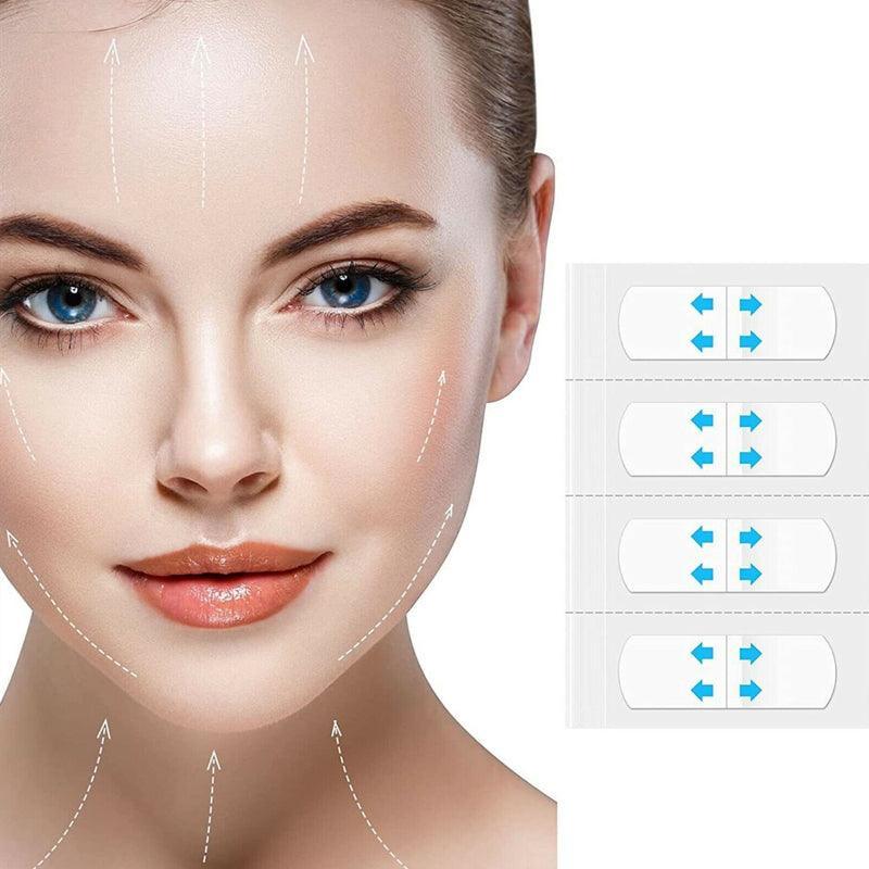 40PCS Invisible Face Lift Tapes V Shape Stickers for Makeup and Instant Slim Look