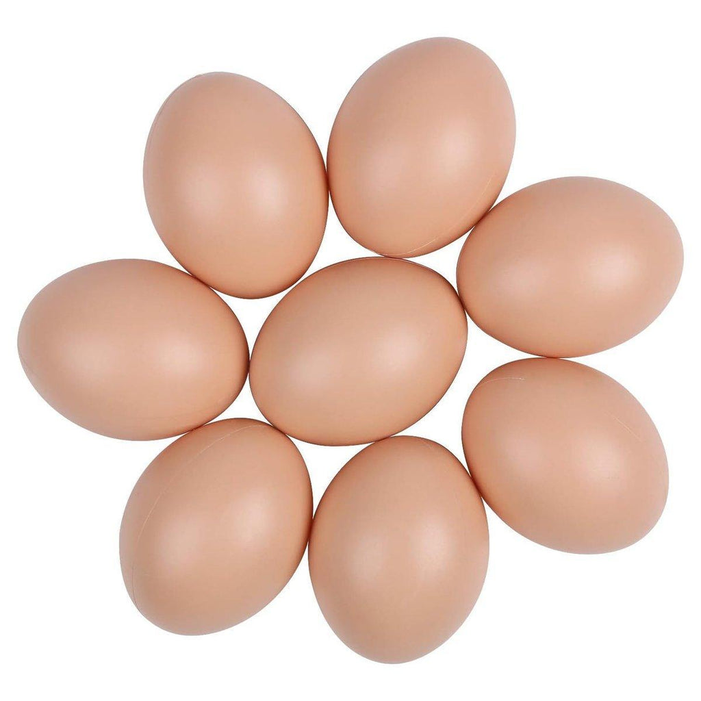 Plastic Painting Eggs DIY Toy Fake Eggs Colourful Drawing Craft Durable Egg - 6PCS