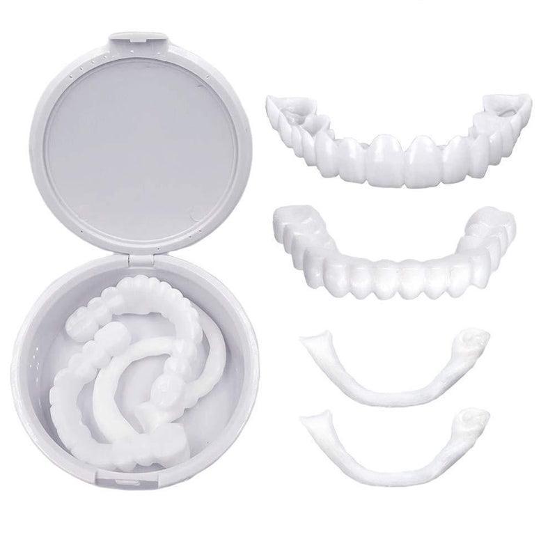 Snap On Bottom /Upper Lower False Teeth Dental Veneers Dentures Fake Tooth Smile - Lower Teeth