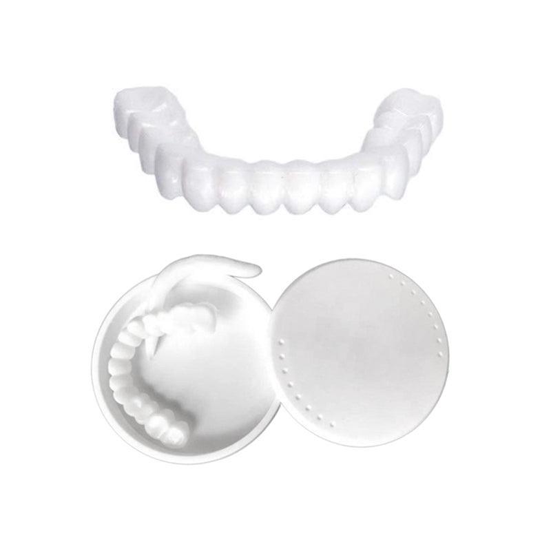 Snap On Bottom /Upper Lower False Teeth Dental Veneers Dentures Fake Tooth Smile - Lower Teeth