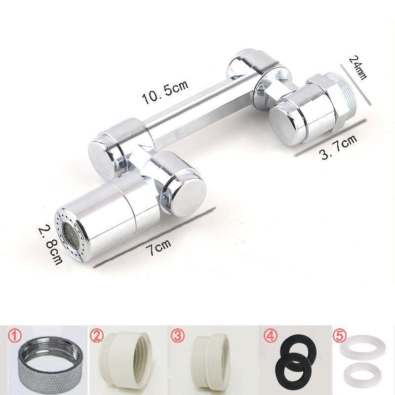 Faucet Extender Universal Rotate Robotic Arm Tap 1080 Swivel Spray Extension - Model 1