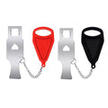 Portable Door Lock Hardware Travel Hotel Home Security Addalock Anti-Intrusion Device - Black
