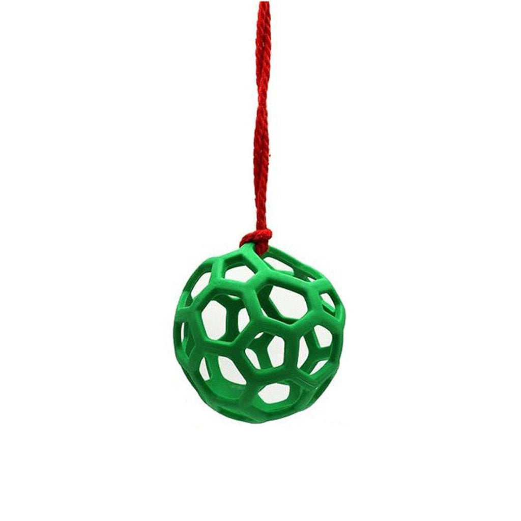 Hanging Hay Feeders Stable Feed Polo Feeding Balls Toy for Horses and Livestock - Red