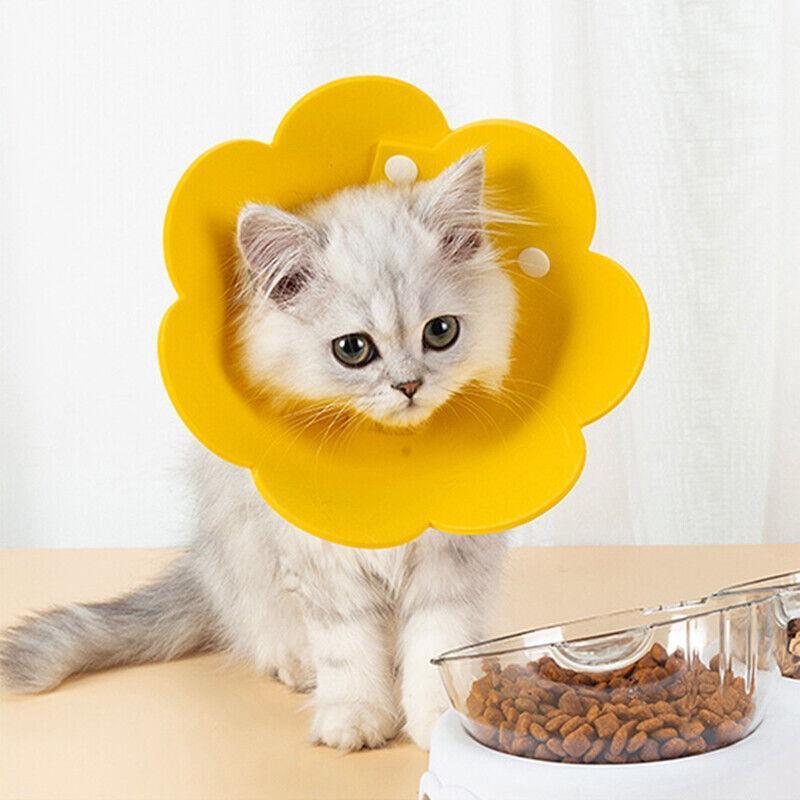 Pet Dog Cat Adjustable Soft Healing Elizabethan Collar Cone Medical Protective - Blue