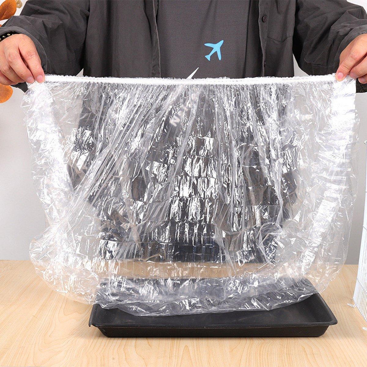 50Pcs Rabbit Cage Liners Disposable Plastic Mat Films Hamster Cage Cleaning Pad - M-50PCS