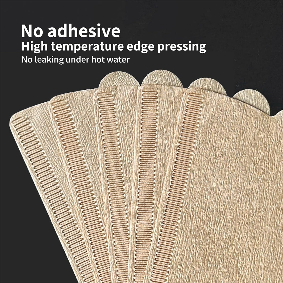 100PCS Coffee Filter Paper Drip Cone Funnel Handmade Filters for Coffee Machine - V01-100PCS