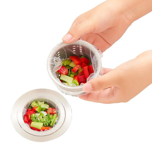 300pcs Disposable Kitchen Sink Strainer Anti Clogging Sewer Mesh Pocket Filter