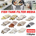 500g Fish Tank Water Filter Media Aquarium Filtration Material Sponge Pad - Far Infrared Breathing Ring
