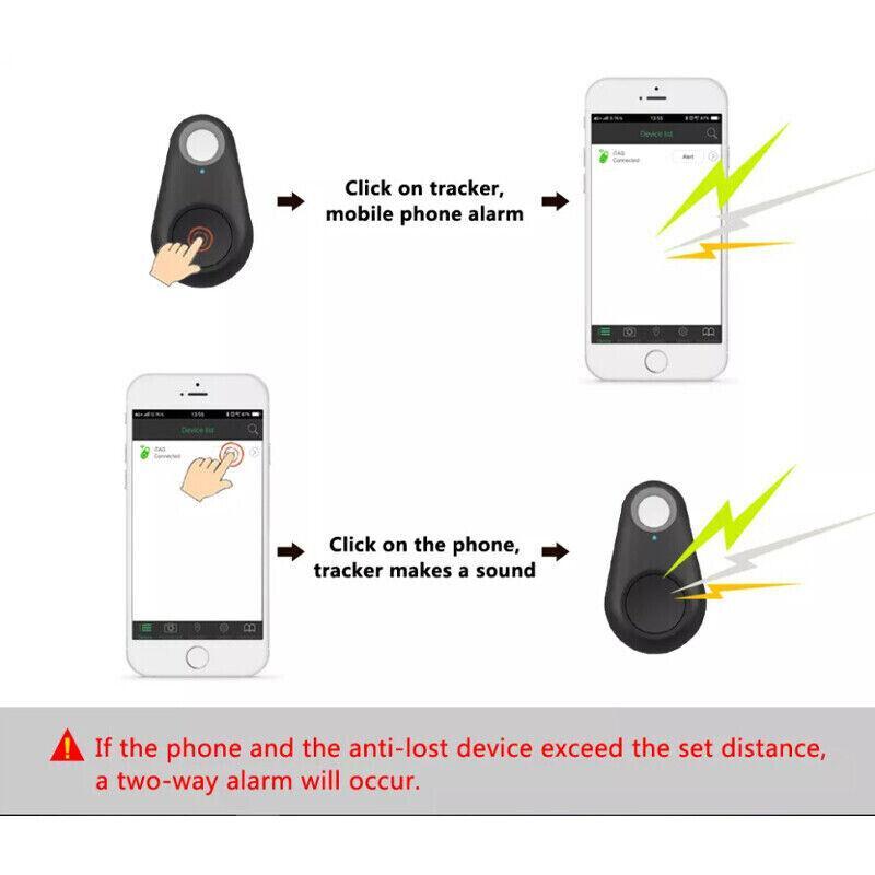 Smart Finder Locator Key Mini Bluetooth Tracker Dog Pet Tag Tracer - Green