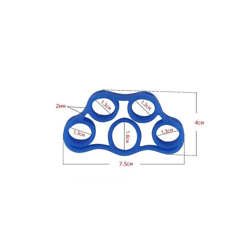 3 Pack Silicone Finger Stretcher Resistance Bands For Hand Grip Exercise And Fitness