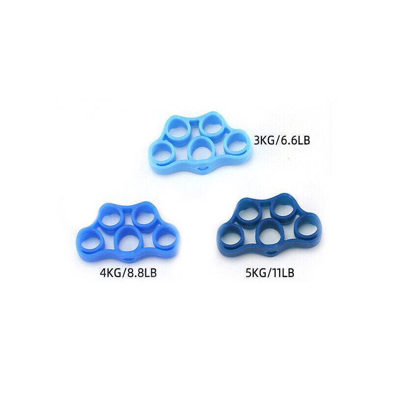 3 Pack Silicone Finger Stretcher Resistance Bands For Hand Grip Exercise And Fitness