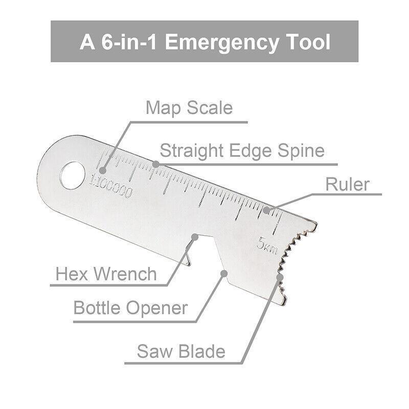 Magnesium Block Flint Fire Starter Striker Survival Camping Tool