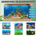 Aquarium Background Fish Tank Wallpaper Double Sided Decoration Sticker Paper - J-40cmx62cm