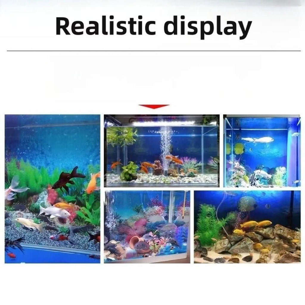 Aquarium Background Fish Tank Wallpaper Double Sided Decoration Sticker Paper - J-40cmx62cm