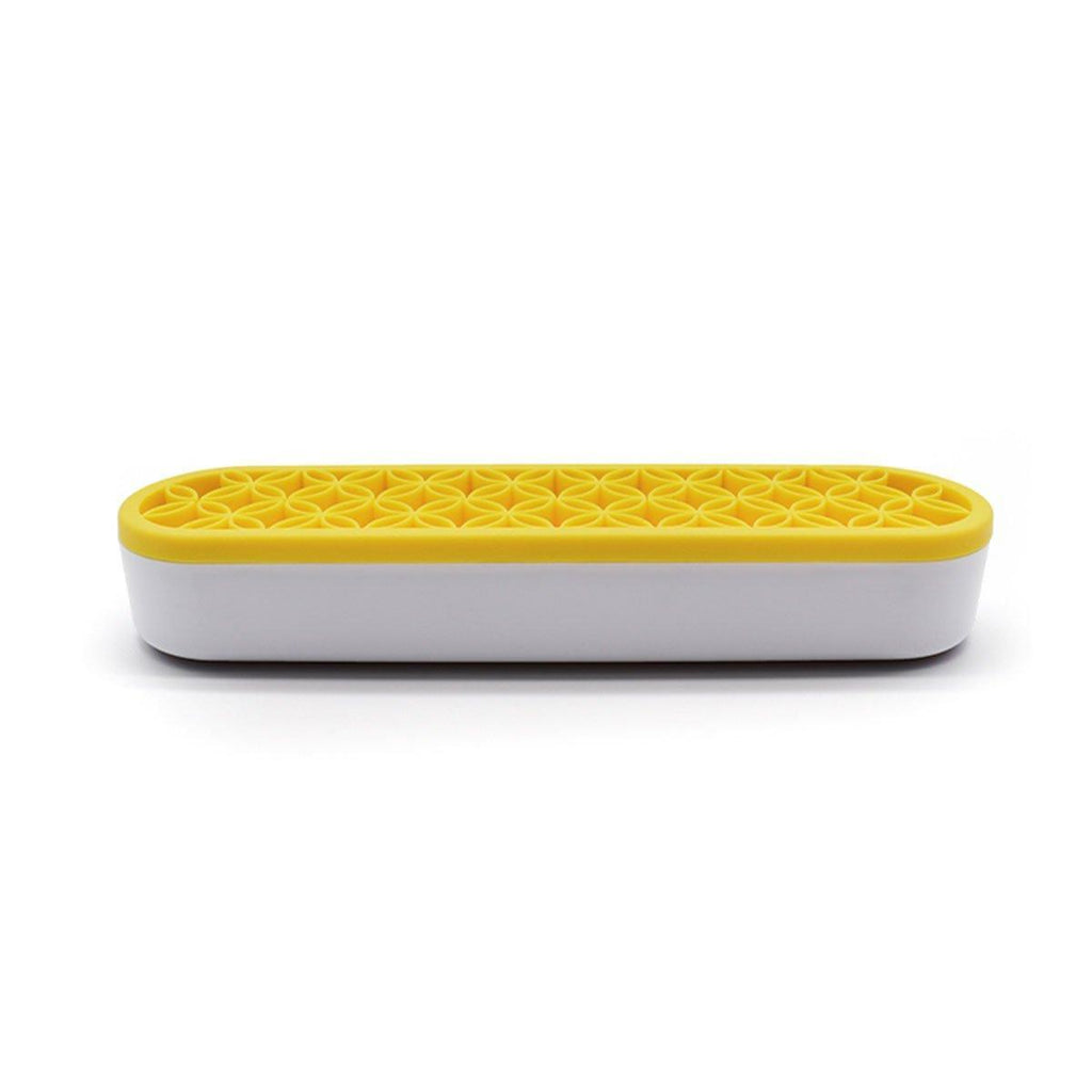 Silicone Makeup Organizer Cosmetic Storage Box Lipstick Brush Holder Desktop Box - Purple