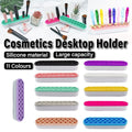 Silicone Makeup Organizer Cosmetic Storage Box Lipstick Brush Holder Desktop Box - Yellow