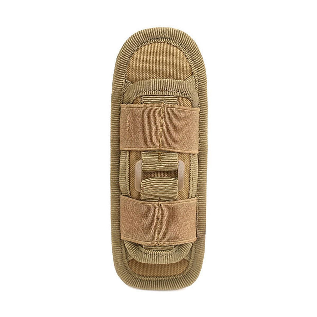 Portable Outdoor Military Flashlight Bag Pouch Tactical Case Holster Belt Holder - Black
