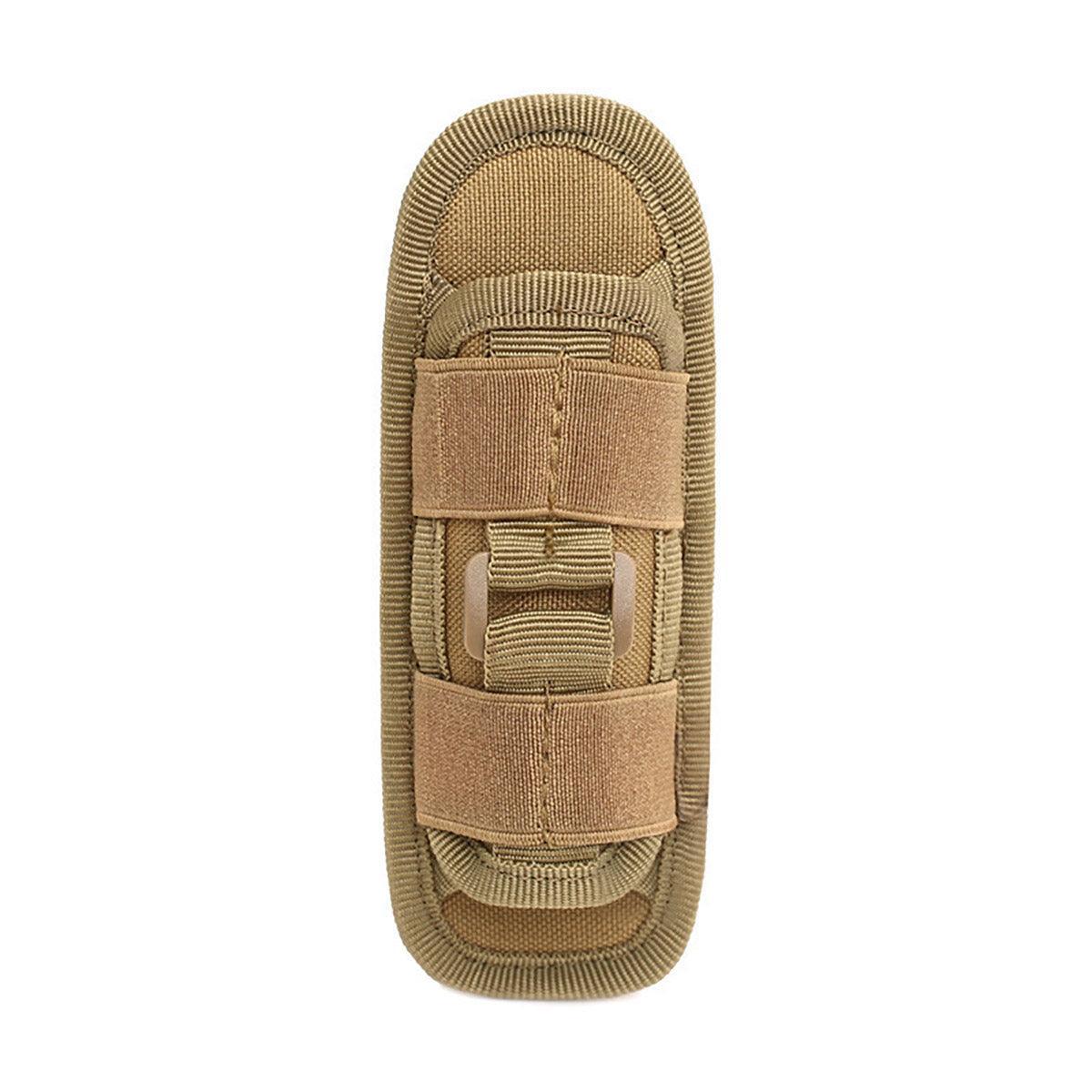 Portable Outdoor Military Flashlight Bag Pouch Tactical Case Holster Belt Holder - Black