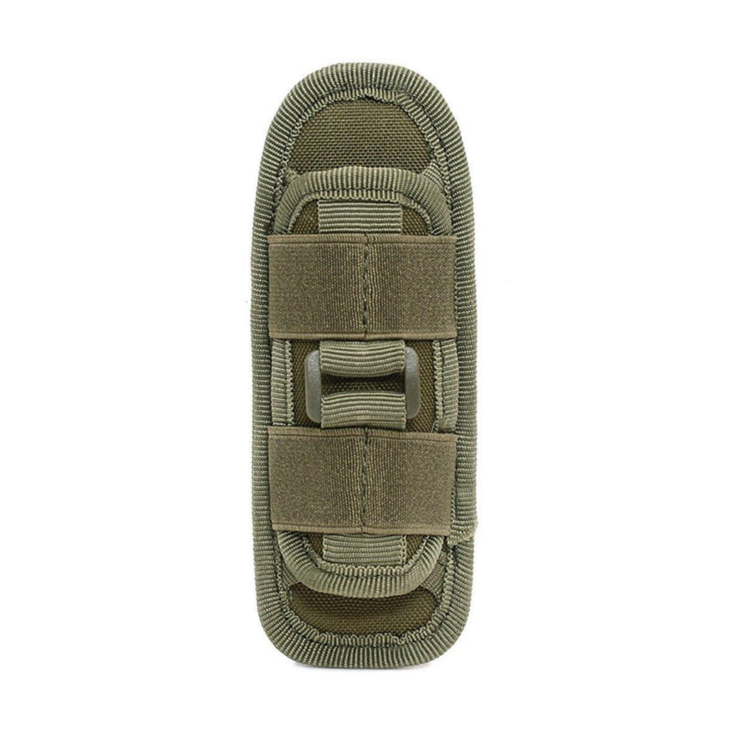 Portable Outdoor Military Flashlight Bag Pouch Tactical Case Holster Belt Holder - Black